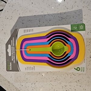 6 PC COLORFUL NESTED MEASURING SPOONS